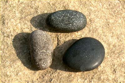 Stenen in de zon